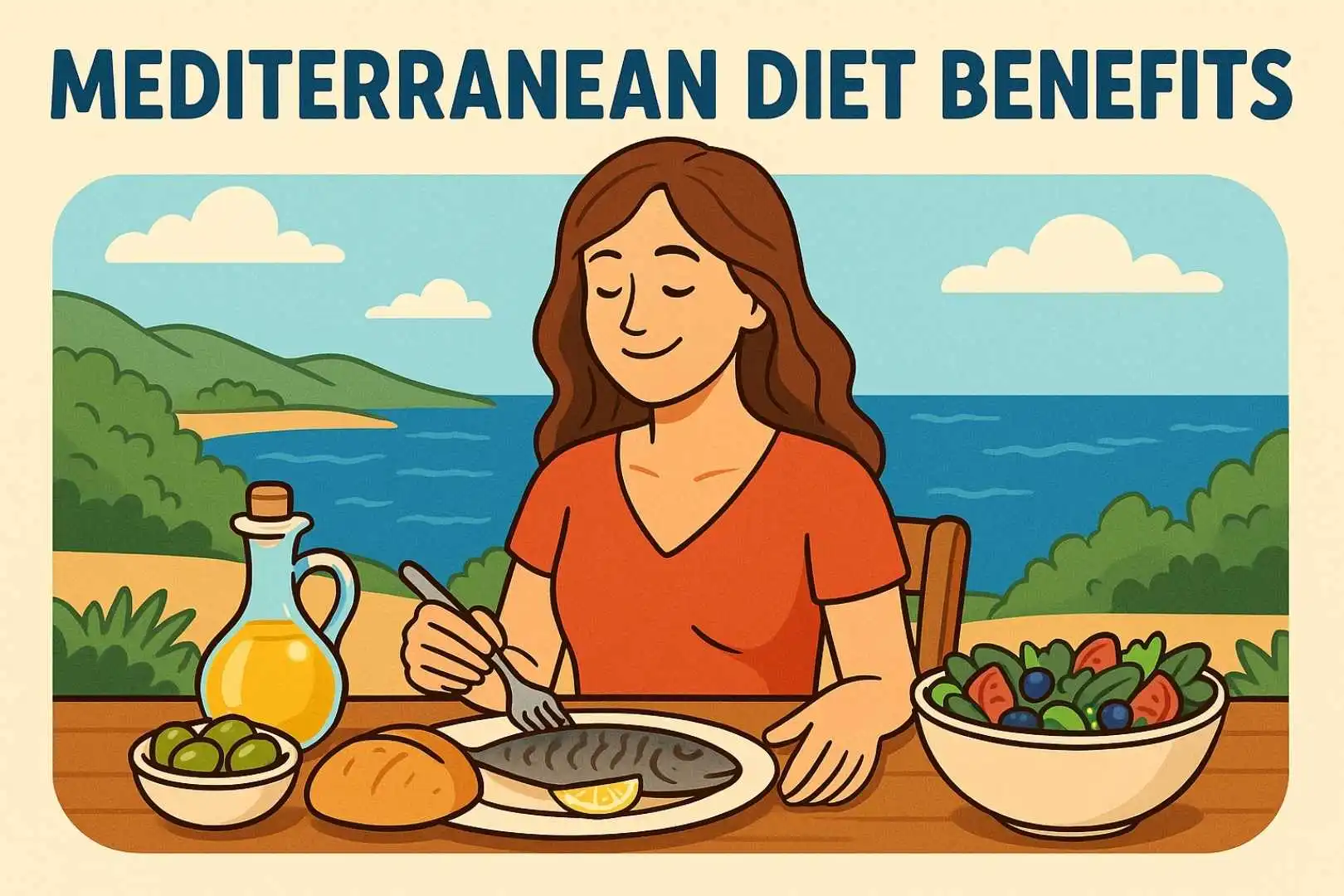 health benefits of mediterranean diet, anti-inflammatory diet, diet for kidney health, best diets for women, lifestyle-based nutrition, mediterranean eating plan, olive oil benefits, mediterranean for weight loss, sustainable diet